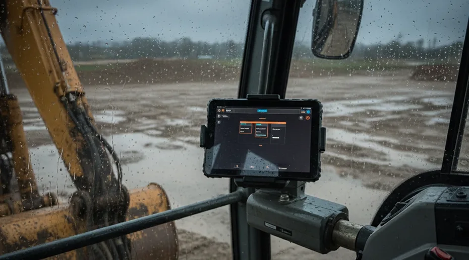 Vehicle diagnostics via RS232 for fleet maintenance and engine data reading