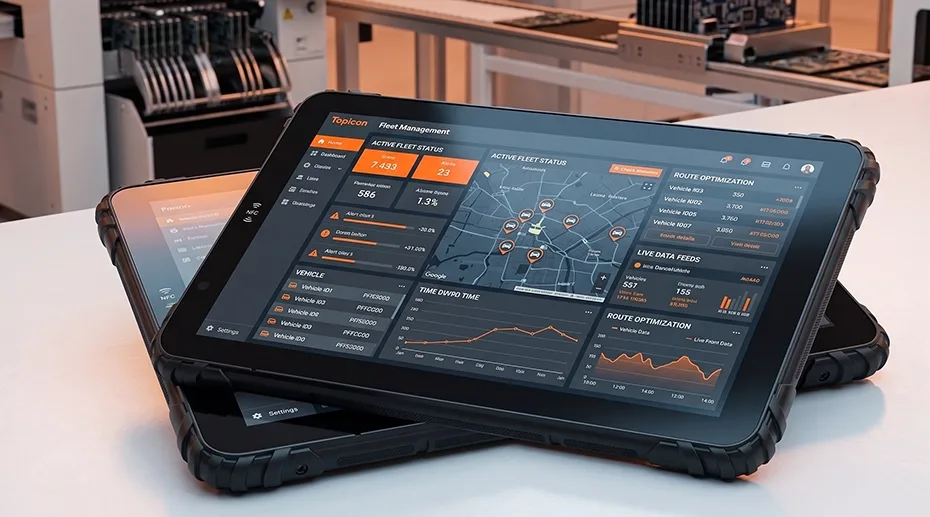 Legacy equipment integration with RS232 tablet for manufacturing and medical devices