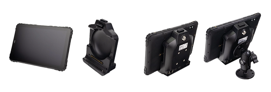 Multi-perspective MDT1065 standard quick-release dock with RAM mount