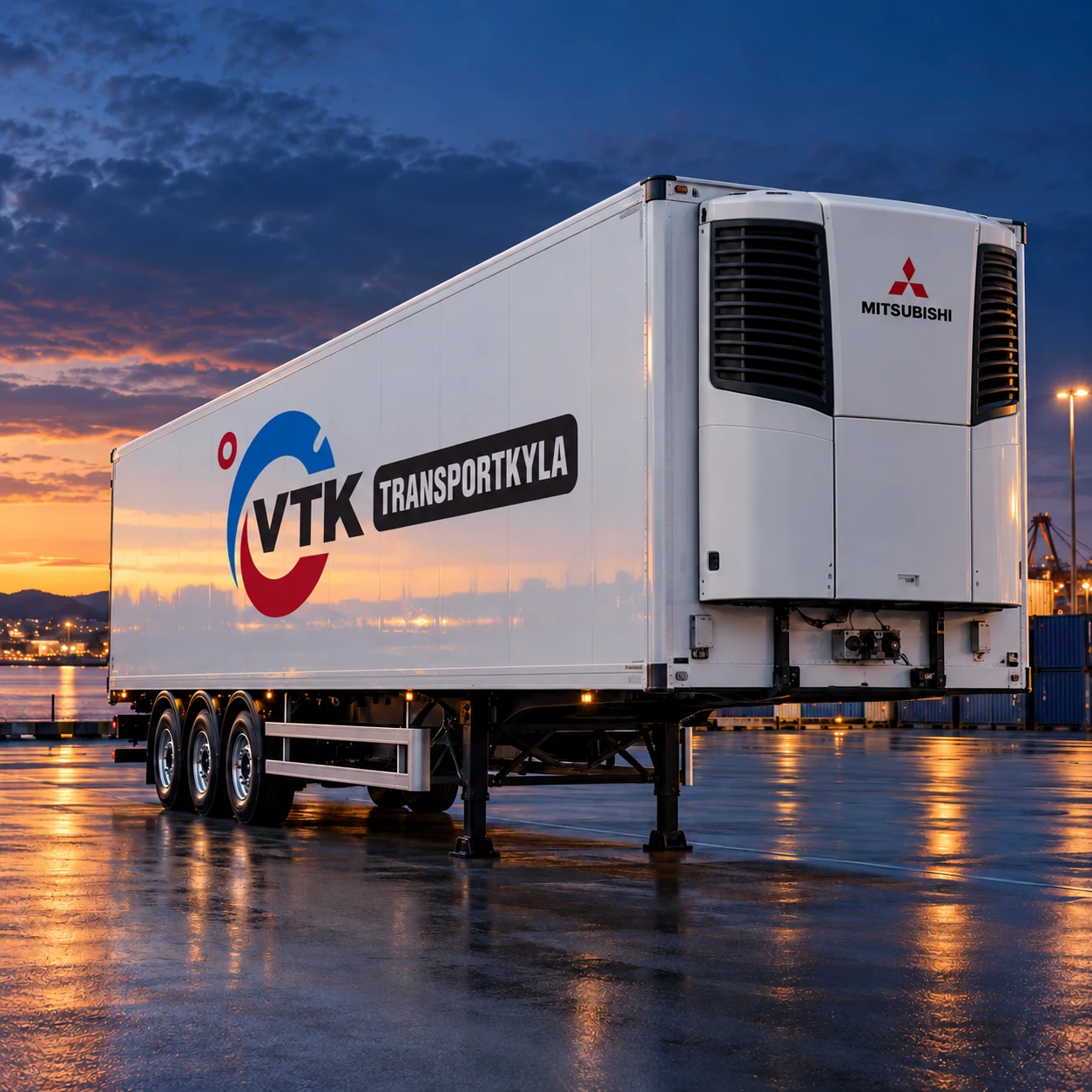 Køletrailer med Mitsubishi-kølemaskine